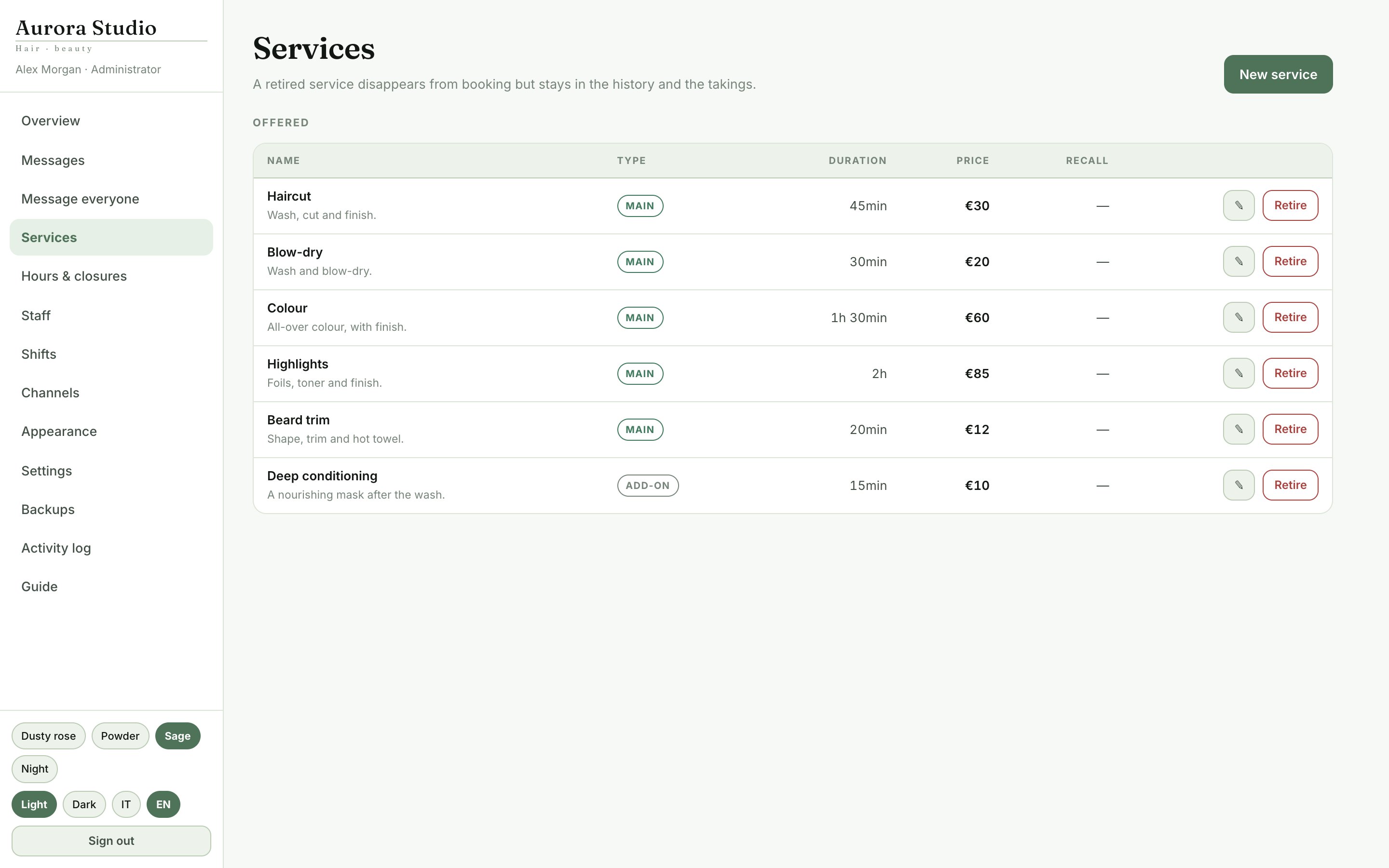Services