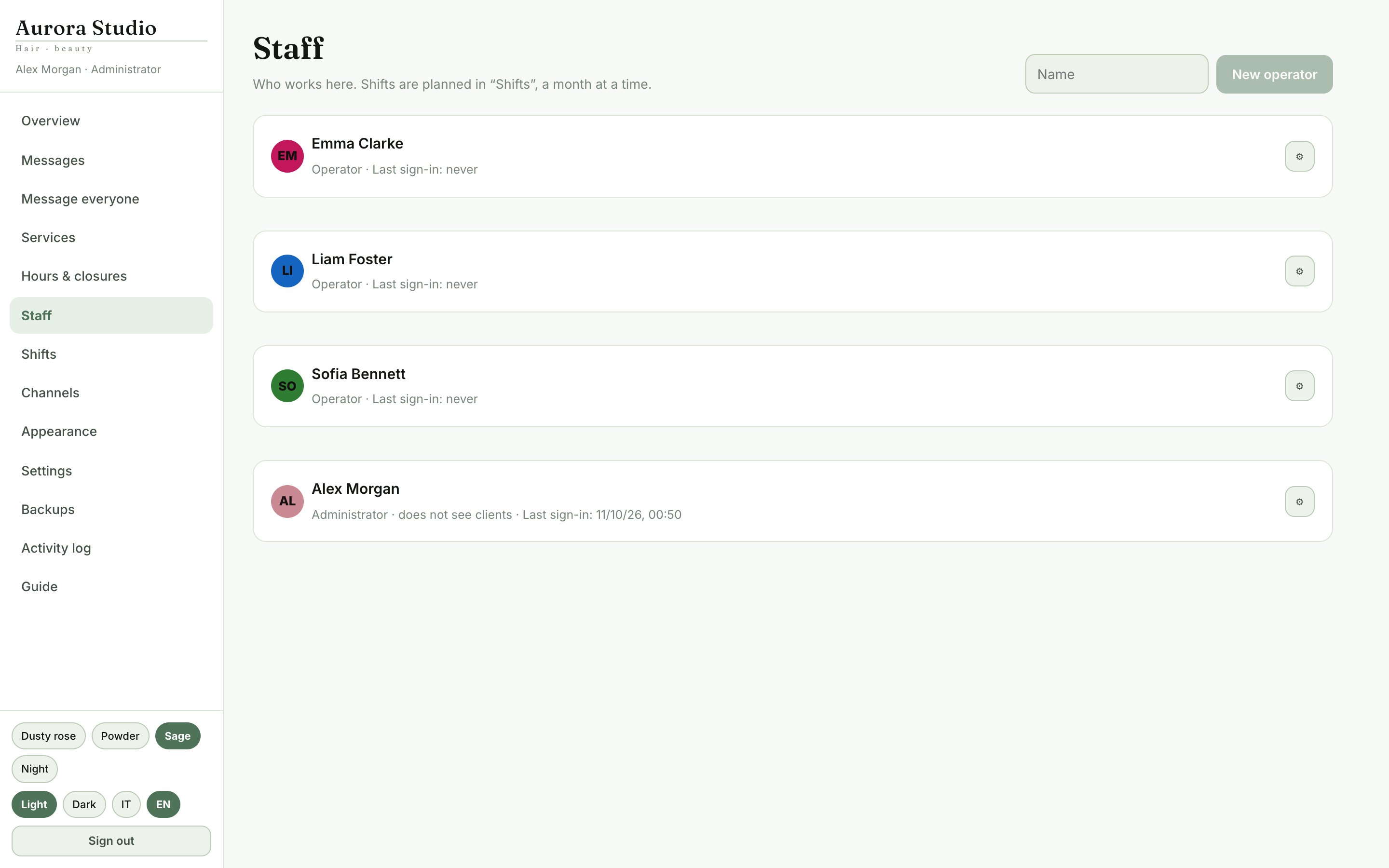 Staff