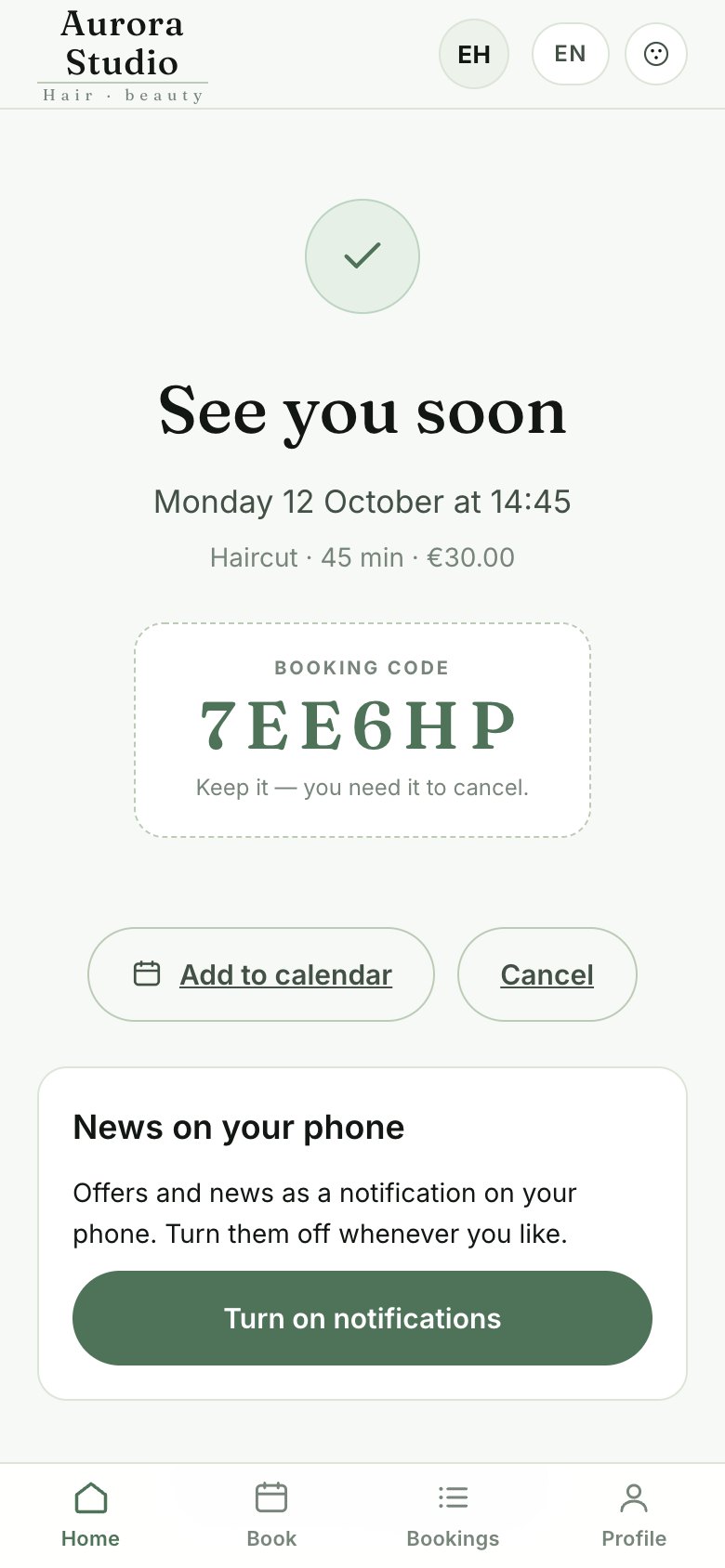 4 · Booking confirmed