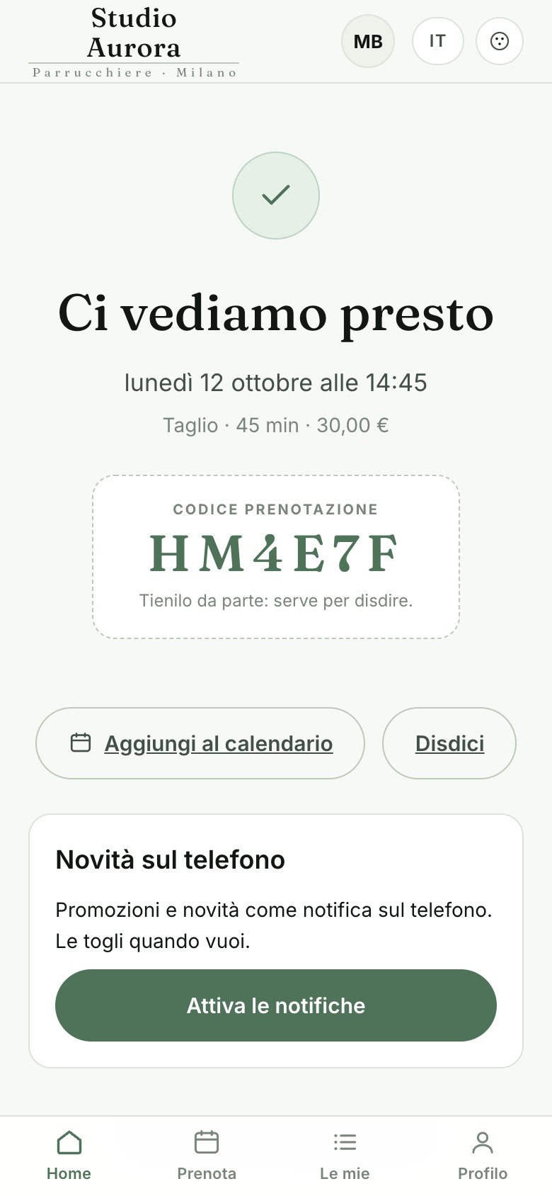 4 · Prenotazione confermata